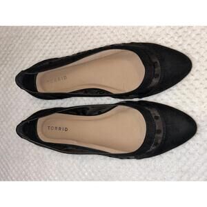 Torrid Sheer Polka Dot Flats sz 10